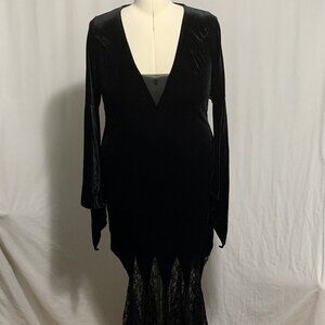 Torrid Dress Elvira Morticia Addams Maven Costume Cosplay Halloween Plus 3 22 24